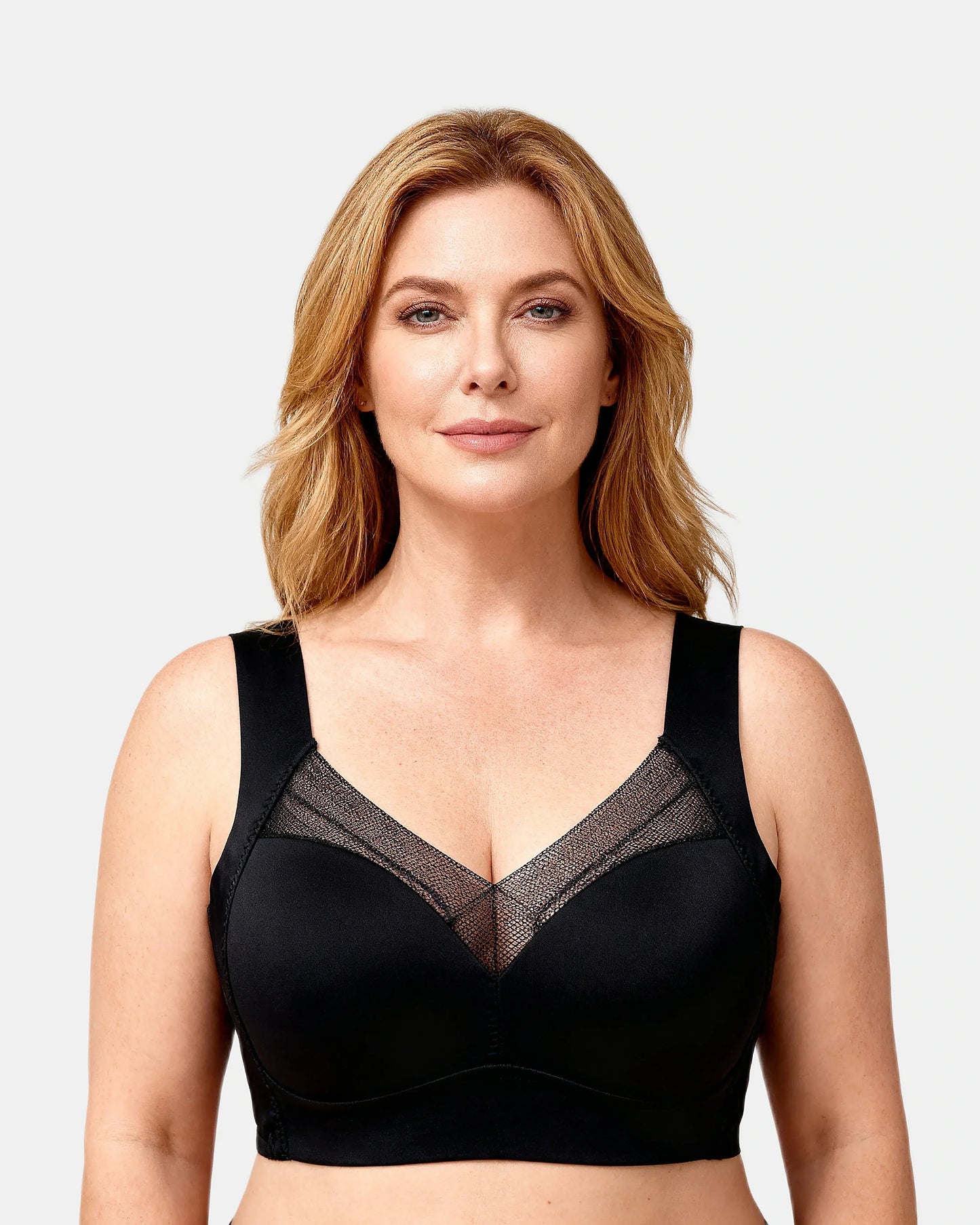 women's wireless bra, smoothing vest Black — Wear Rose