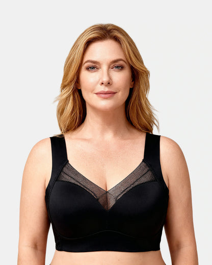 women's wireless bra, smoothing vest Black — Wear Rose