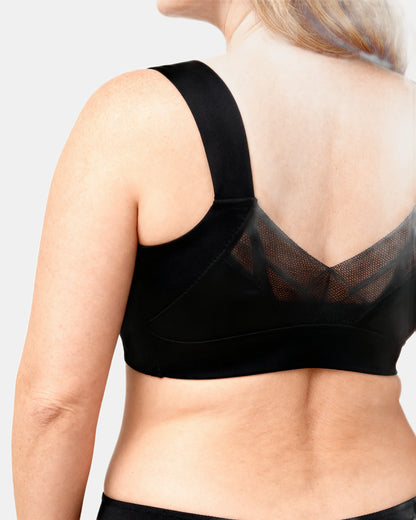 wireless comfort vest bra Black — Wear Rose