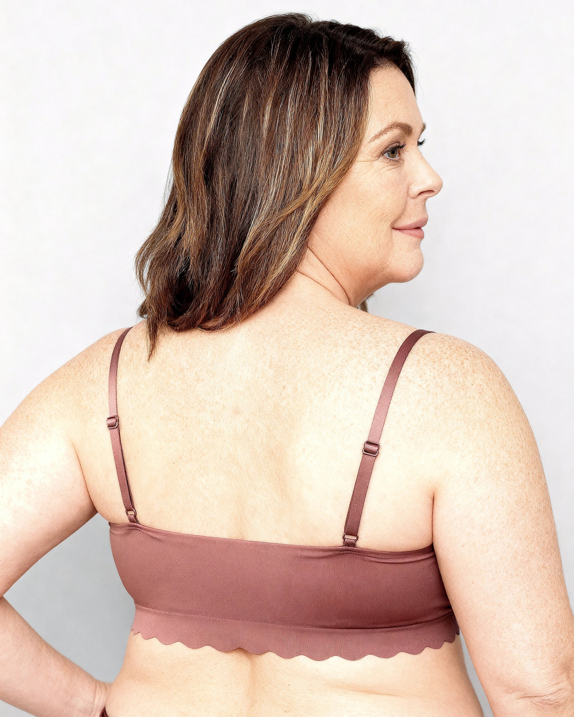 women's wireless seamless ice silk bralette Dark Mauve — Wear Rose