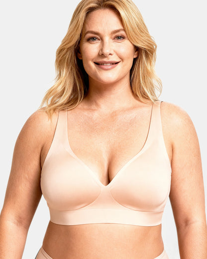 women's wireless seamless t-shirt bra Nude — Wear Rose